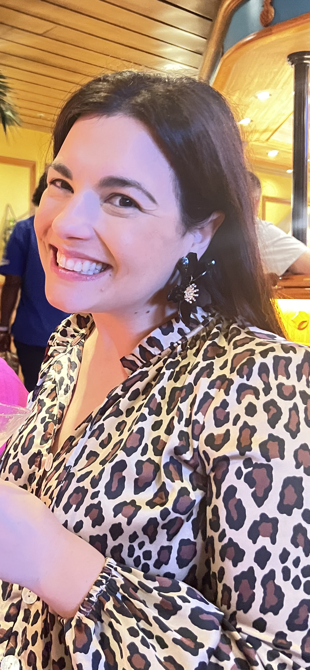 Acrylic Flower Earrings: Black