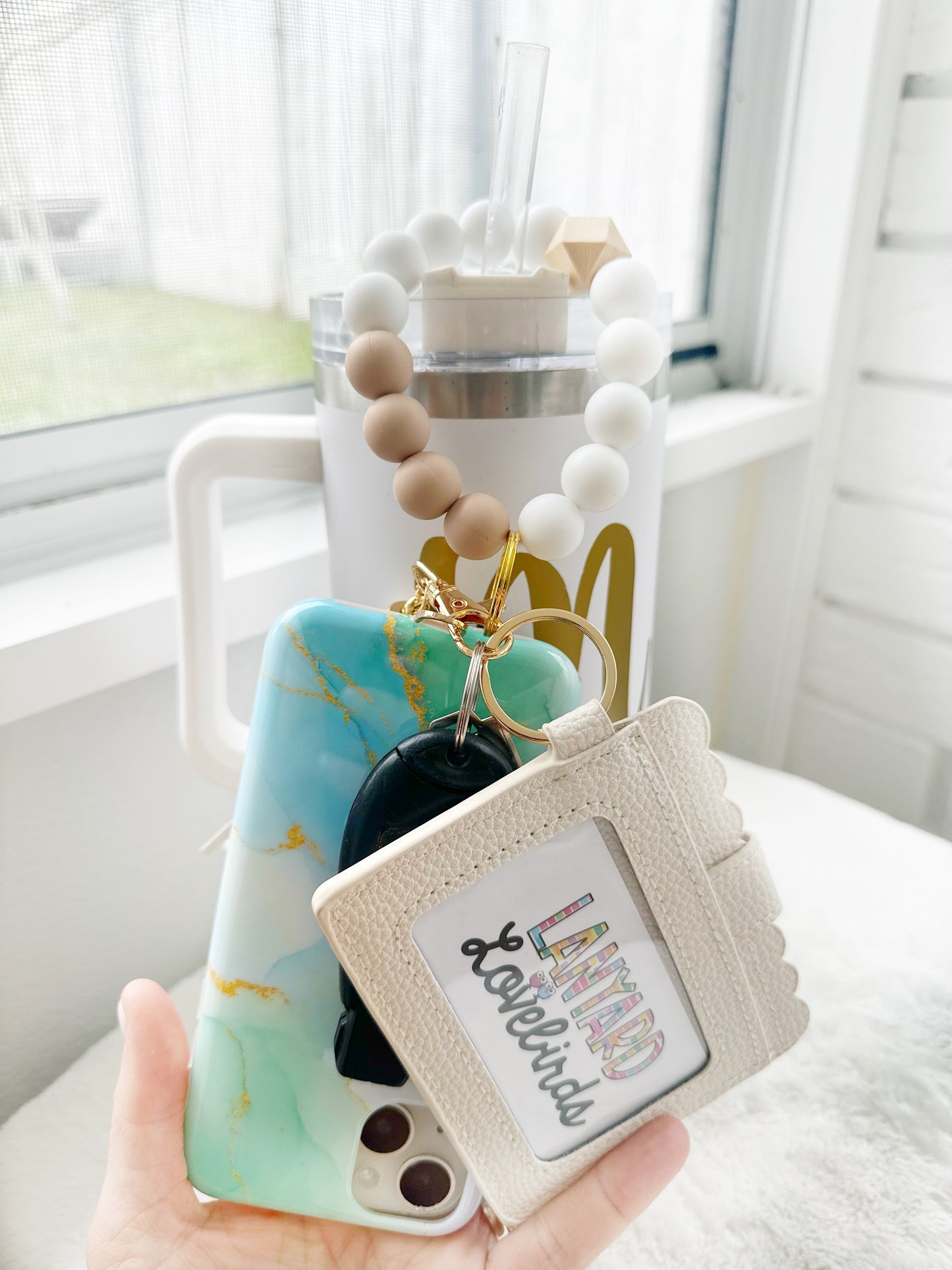 Boho Chic Wristband Keychain