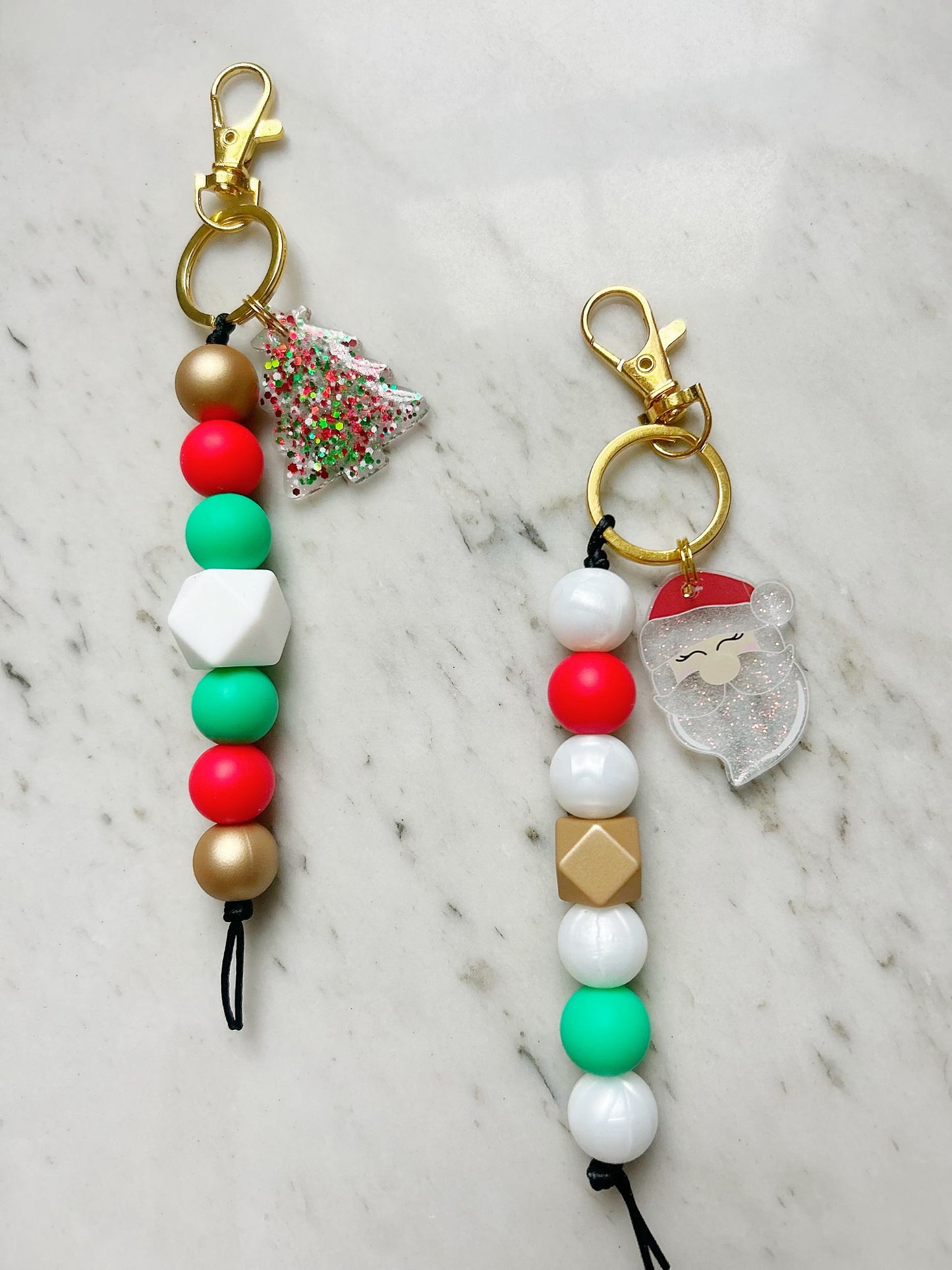 Christmas Bag Keychains {charm included}