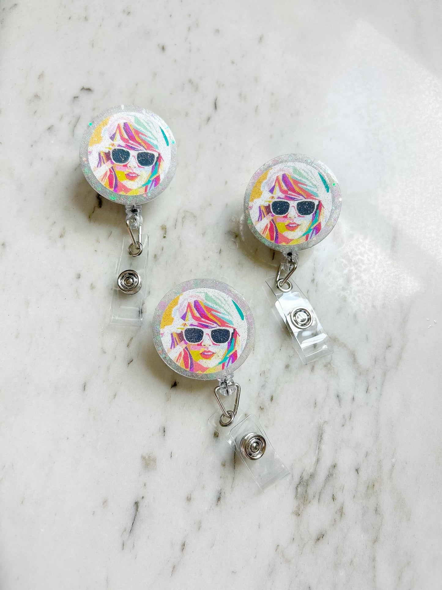 Taylor Swift Glitter Badge Reel