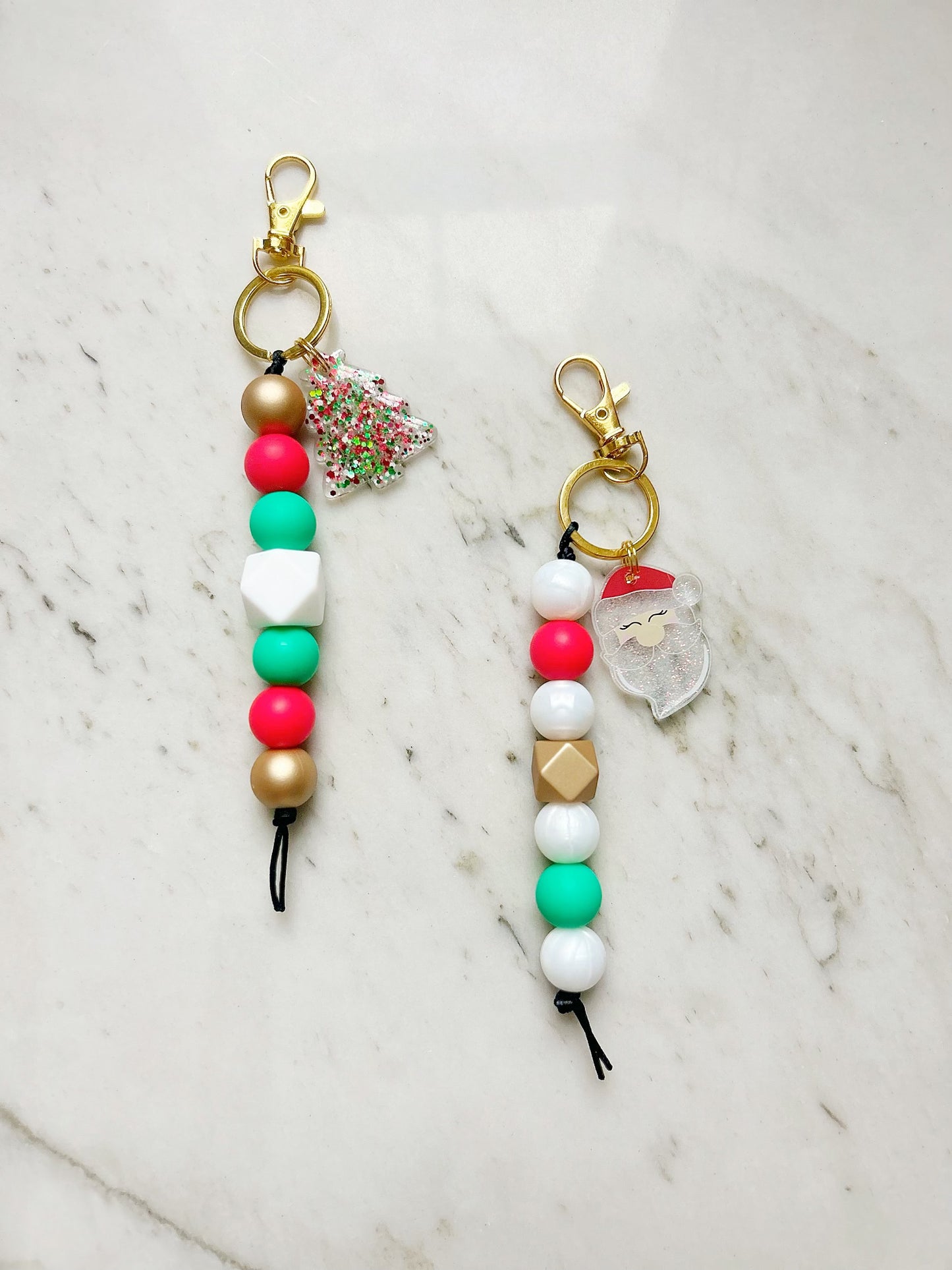 Christmas Bag Keychains {charm included}