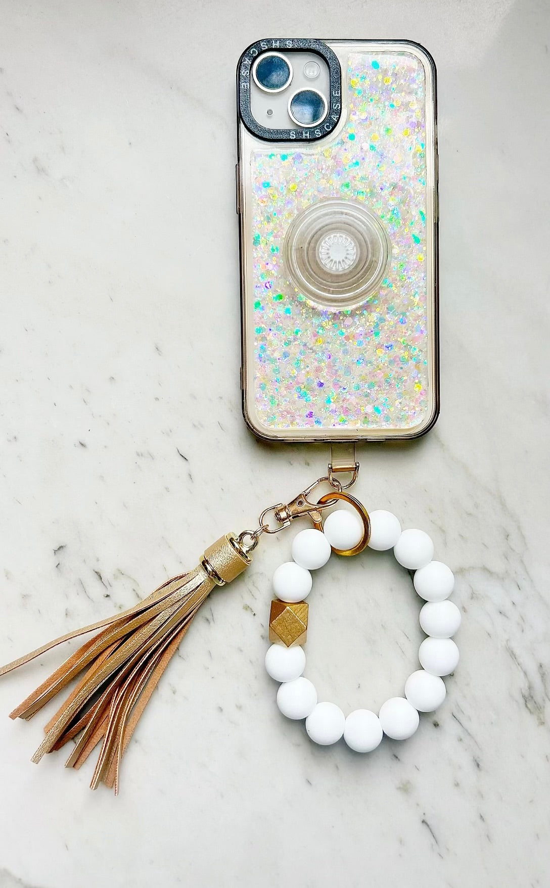 Classic Gold Wristband Keychain