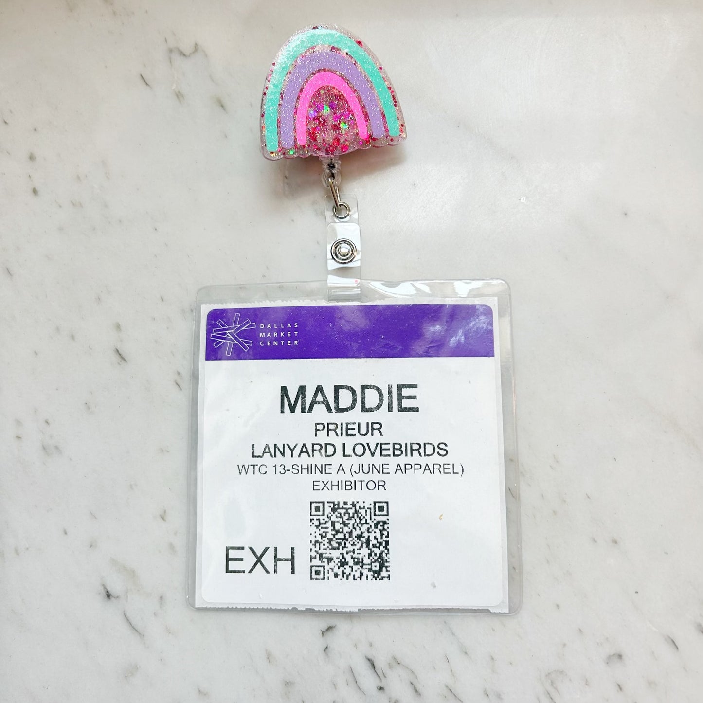 Neon Rainbow Badge Reel