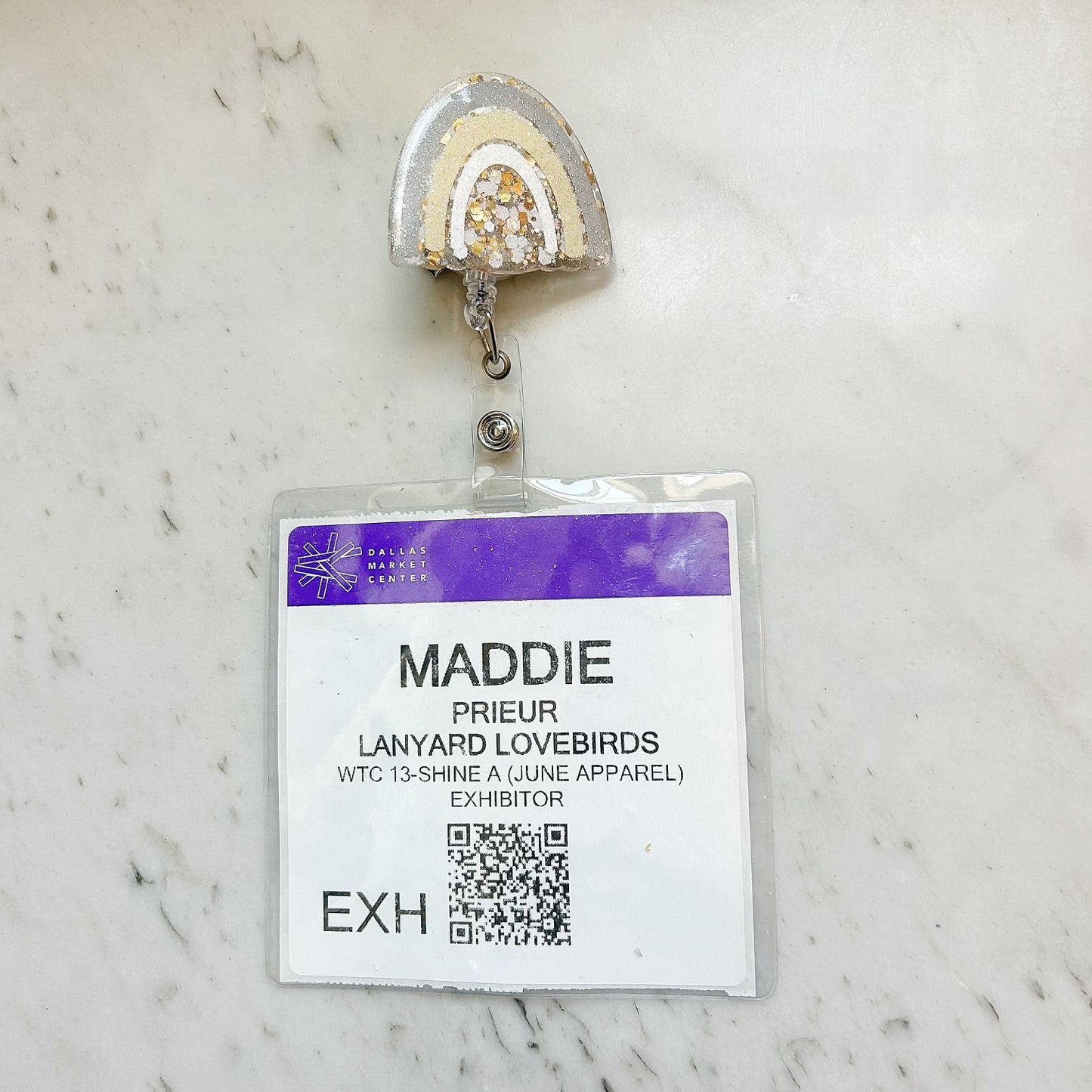 Boho Rainbow Badge Reel