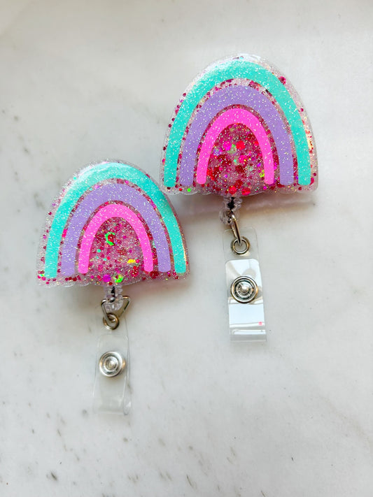 Neon Rainbow Badge Reel