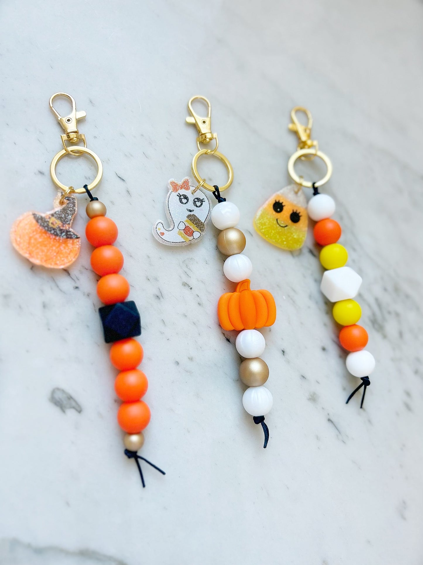 Halloween Bag Keychains {charm included}