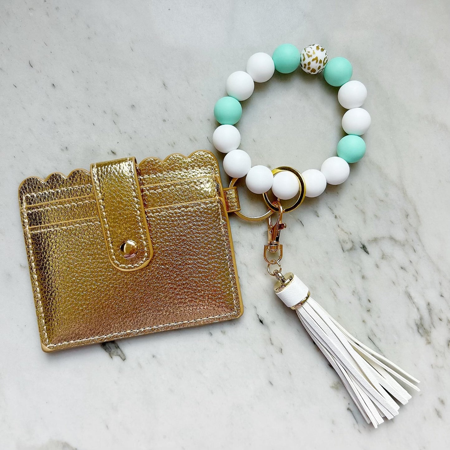 Mint To Be Wristband Keychain