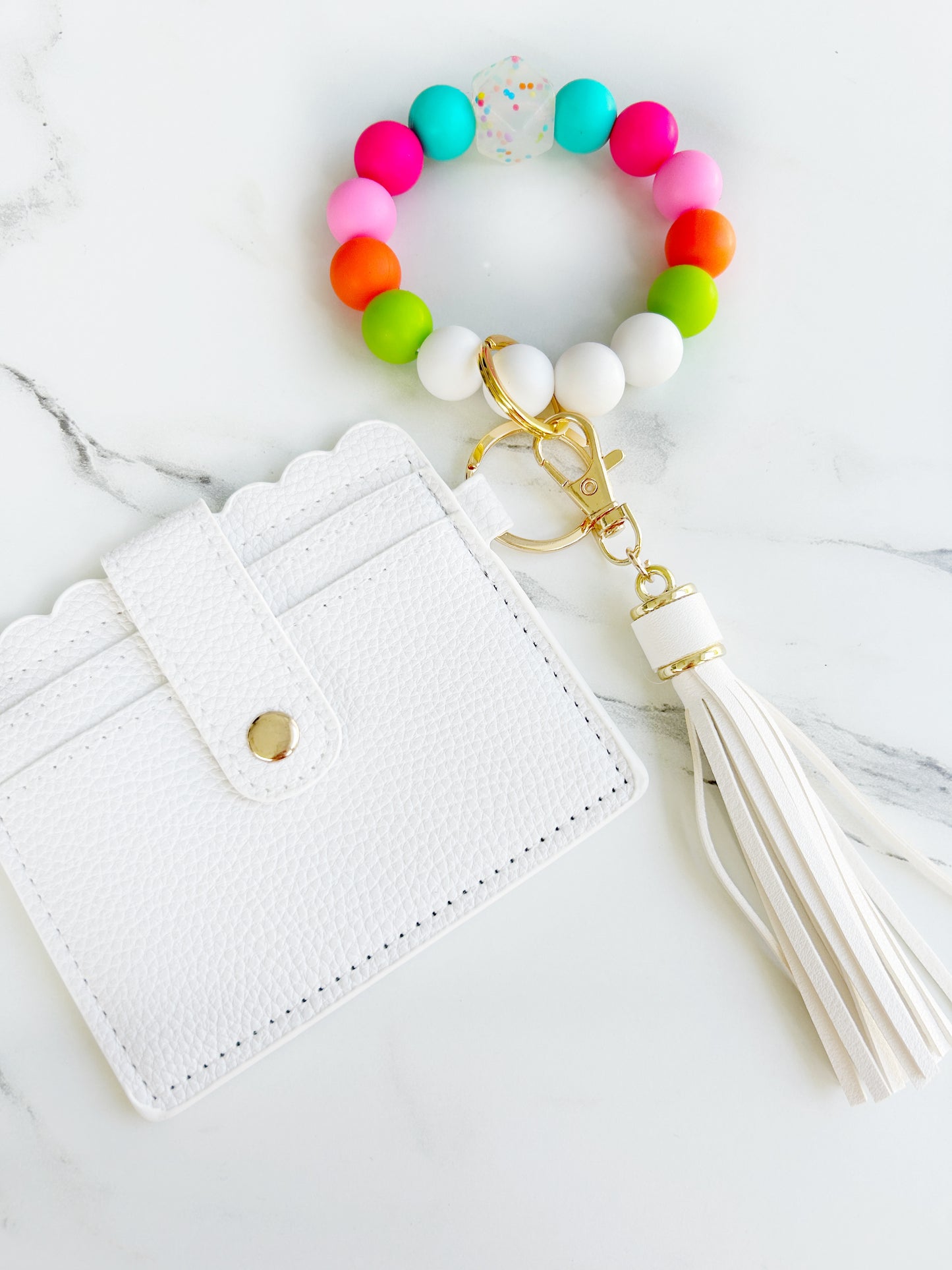 Funfetti Wristband Keychain