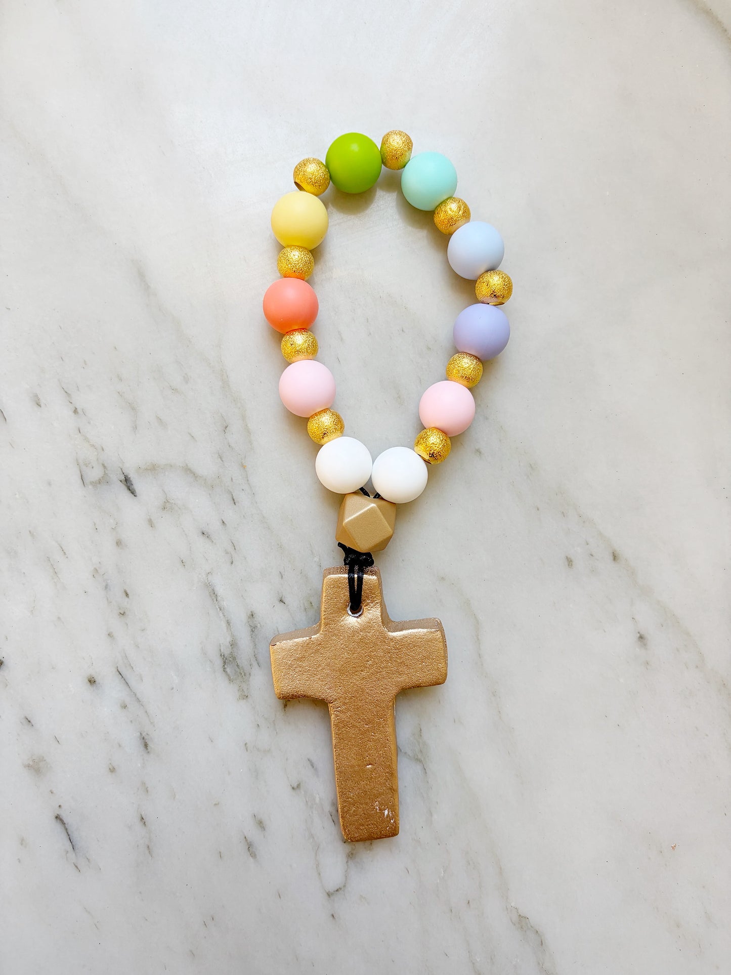 Pastel Rainbow Prayer Beads