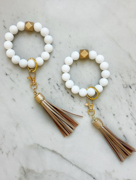 Classic Gold Wristband Keychain