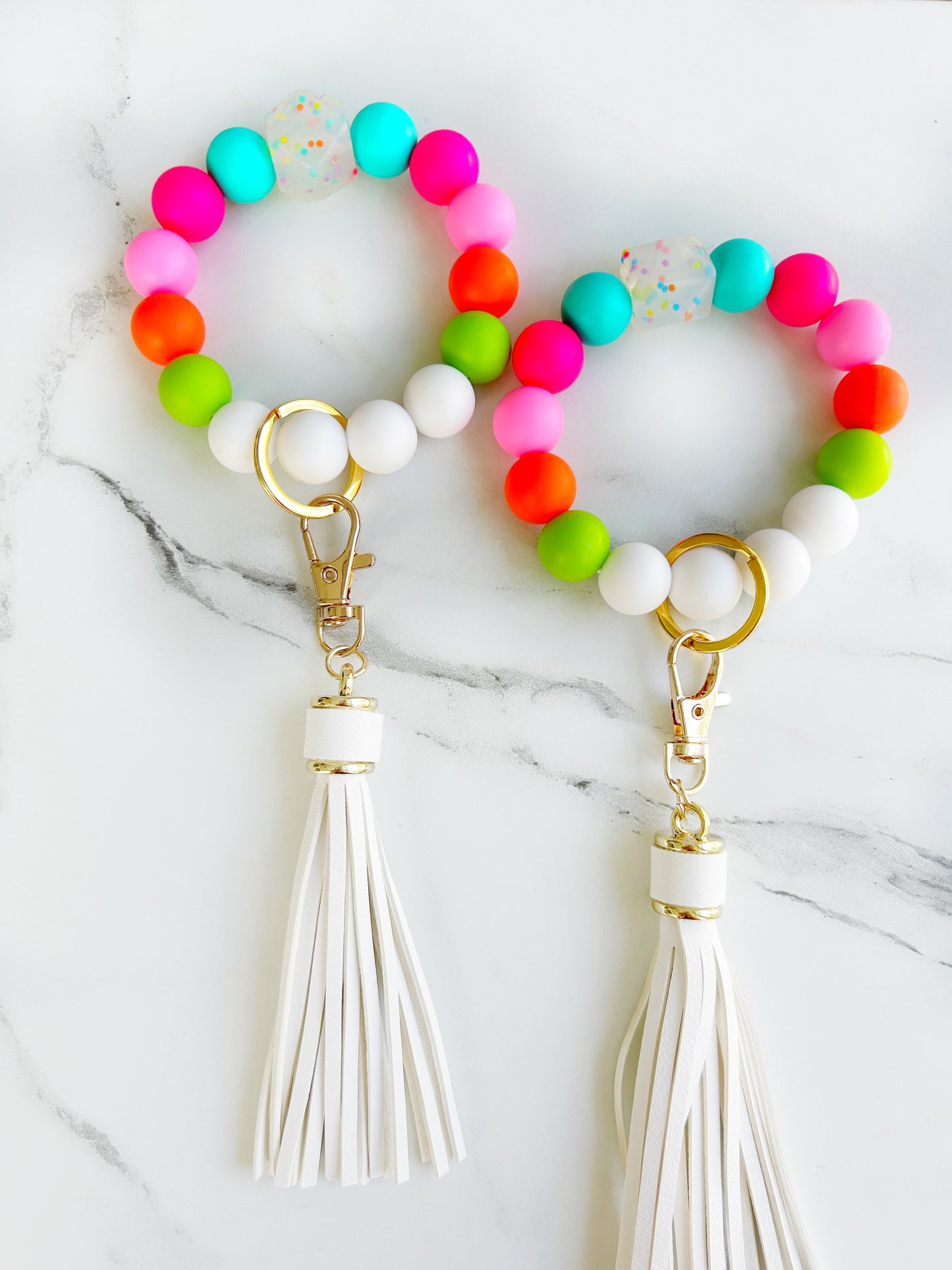 Funfetti Wristband Keychain