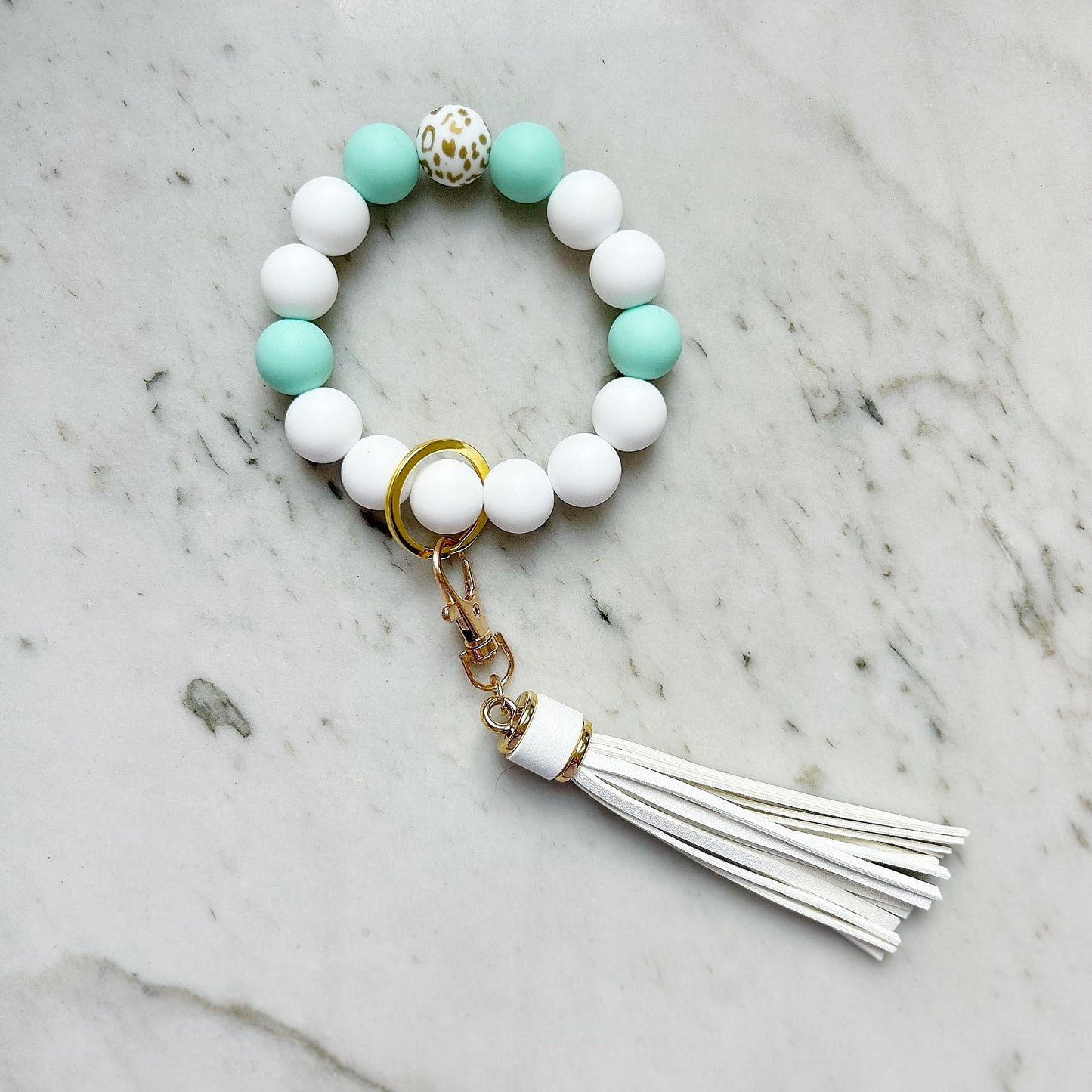 Mint To Be O Wristband Keychain
