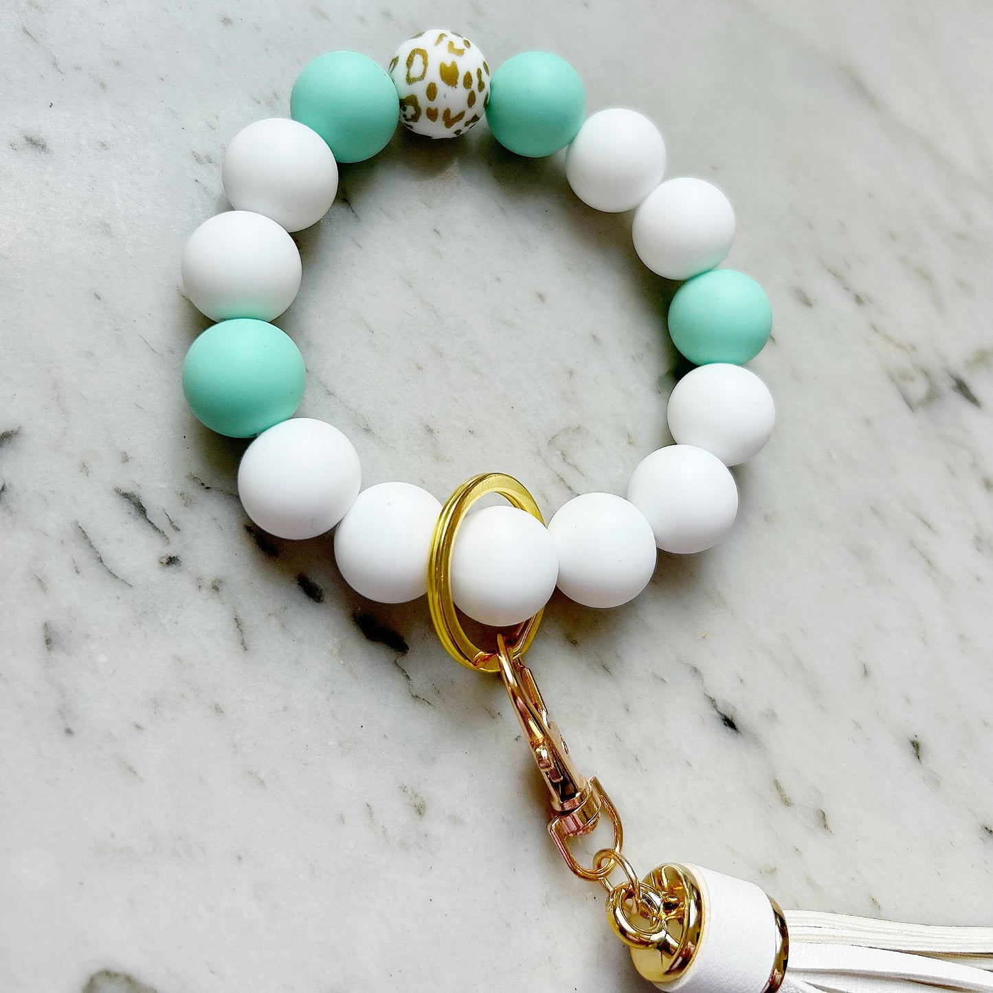 Mint To Be O Wristband Keychain