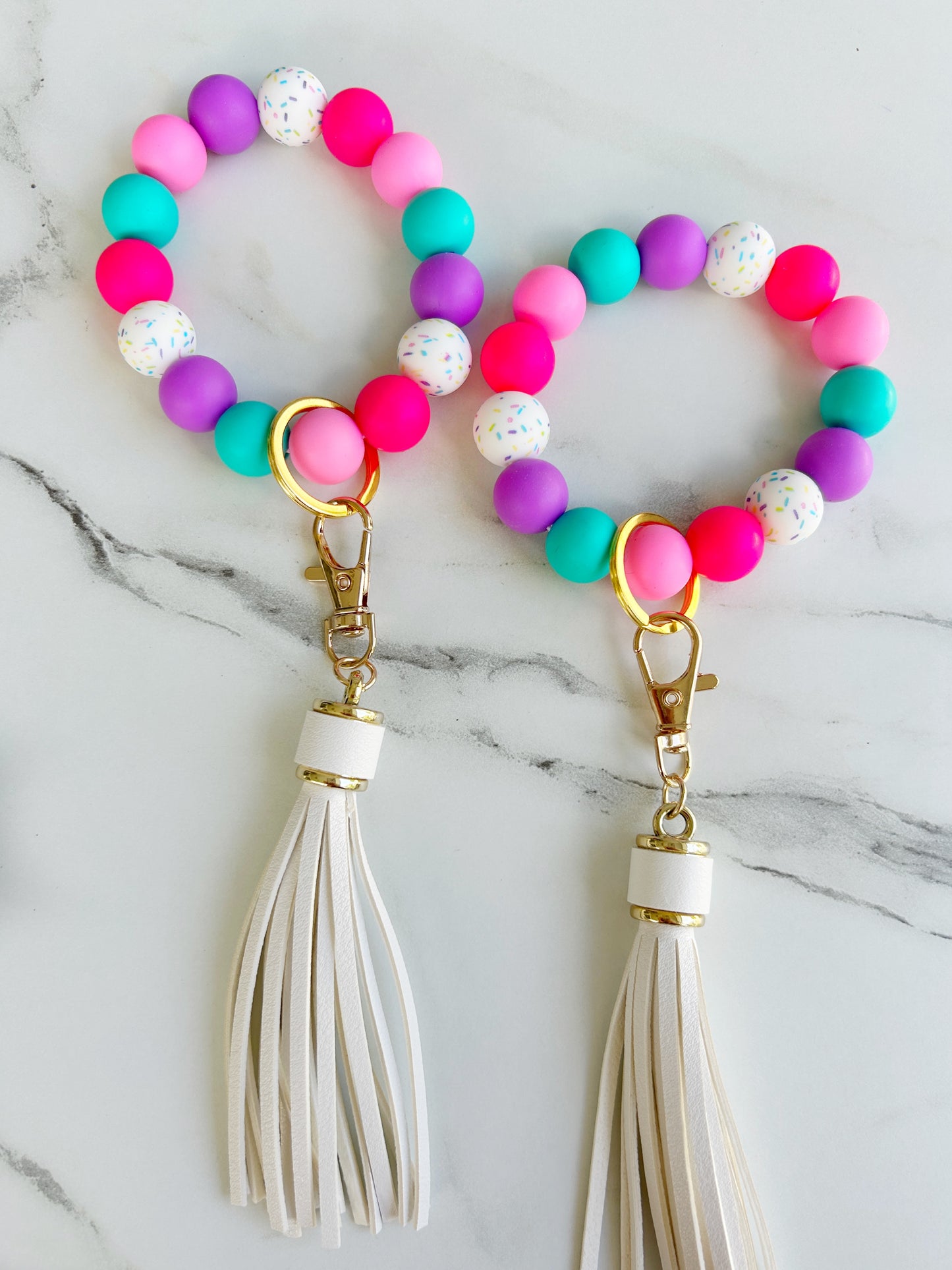 Make a Wish Wristband Keychain