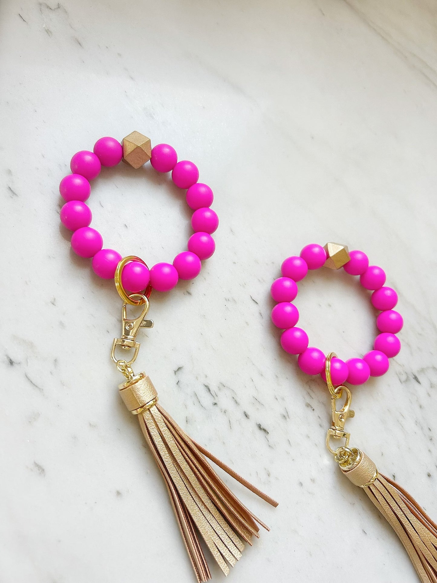 Solid Group: Fuchsia Wristband Keychain