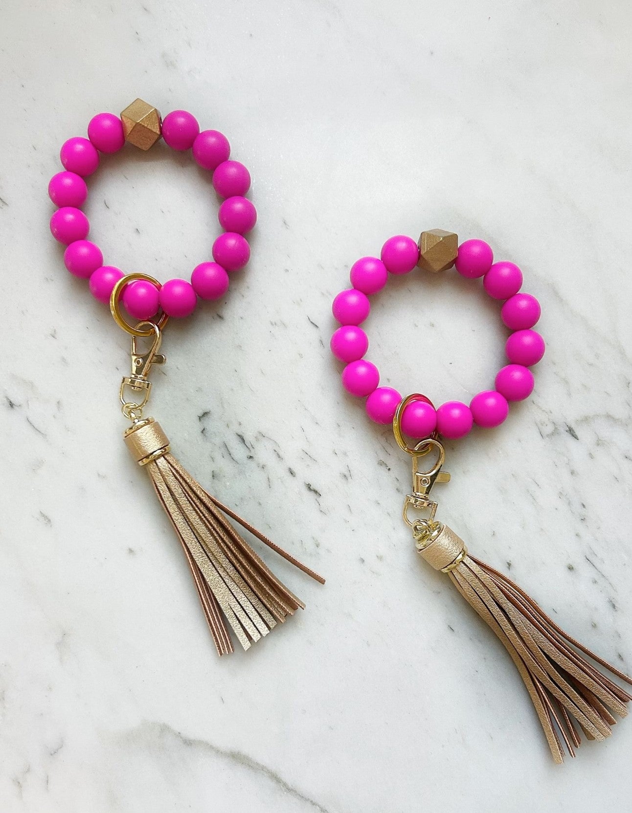 Solid Group: Fuchsia Wristband Keychain