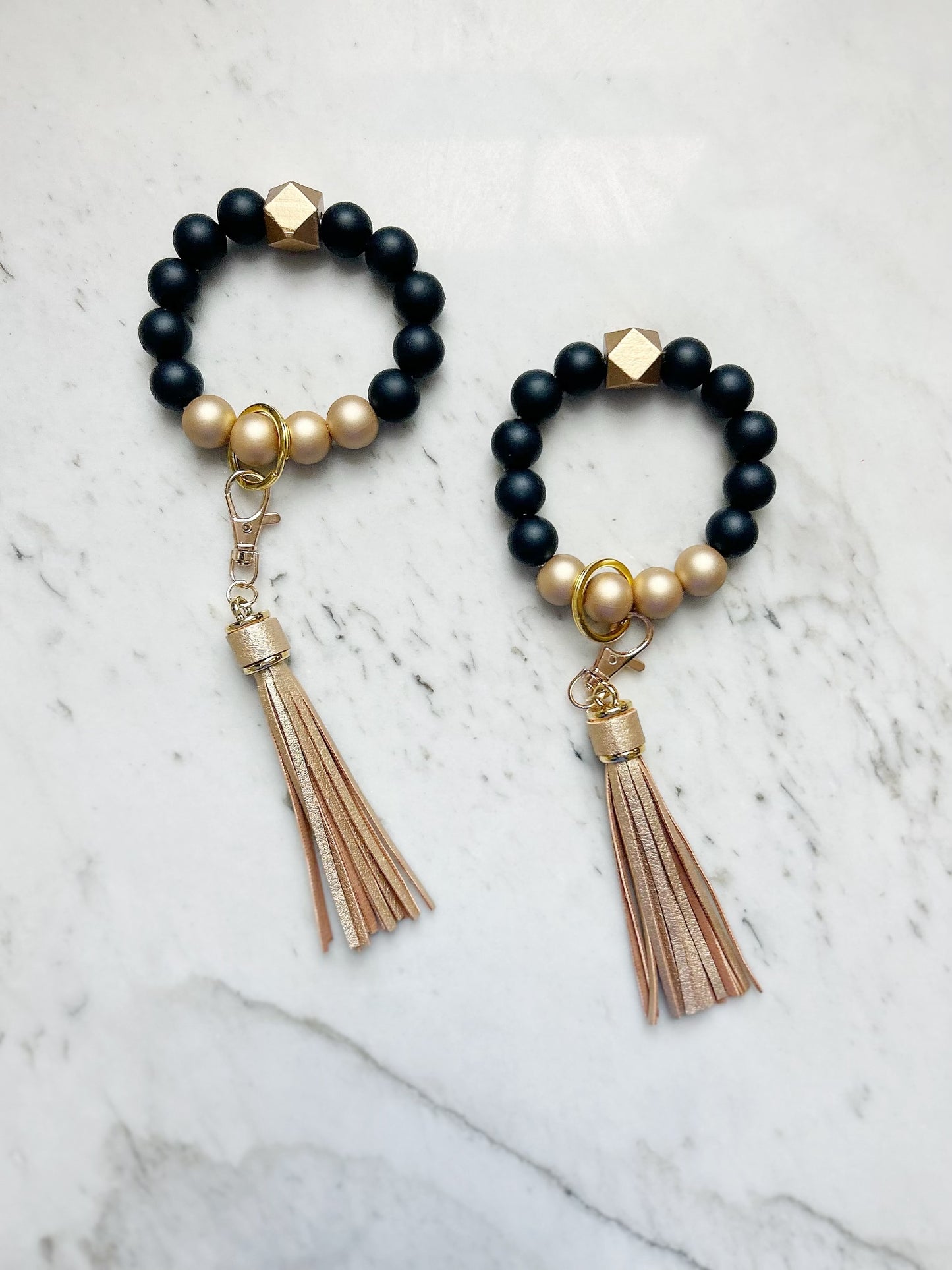 The Bold Type Wristband Keychain- Black