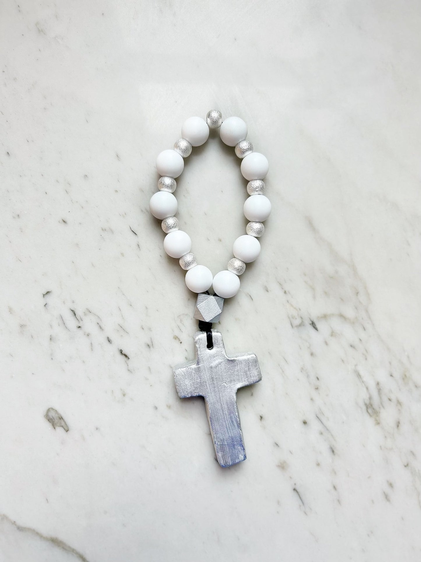 Prayer Beads with SILVER- Shorter Version