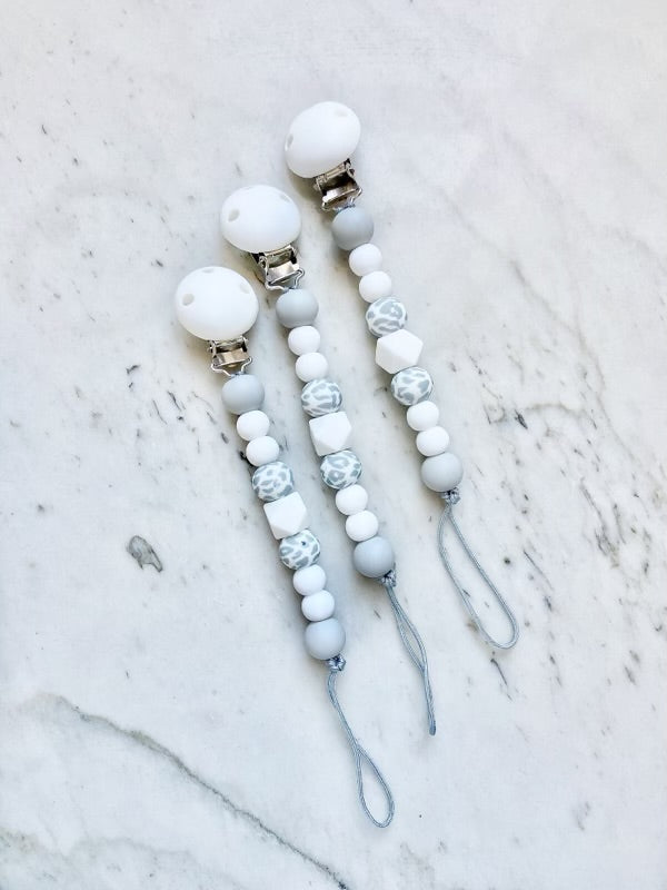 Pacifier Clips: Subtle Party Animal Collection