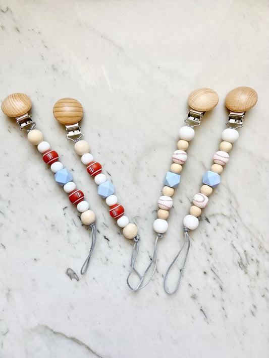 Pacifier Clips: Sports Edition Collection