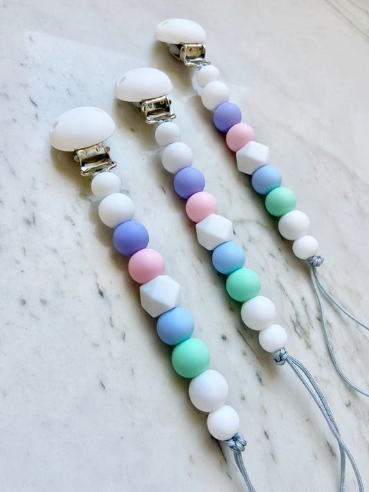 Pacifier Clips: Pastel Palette Collection