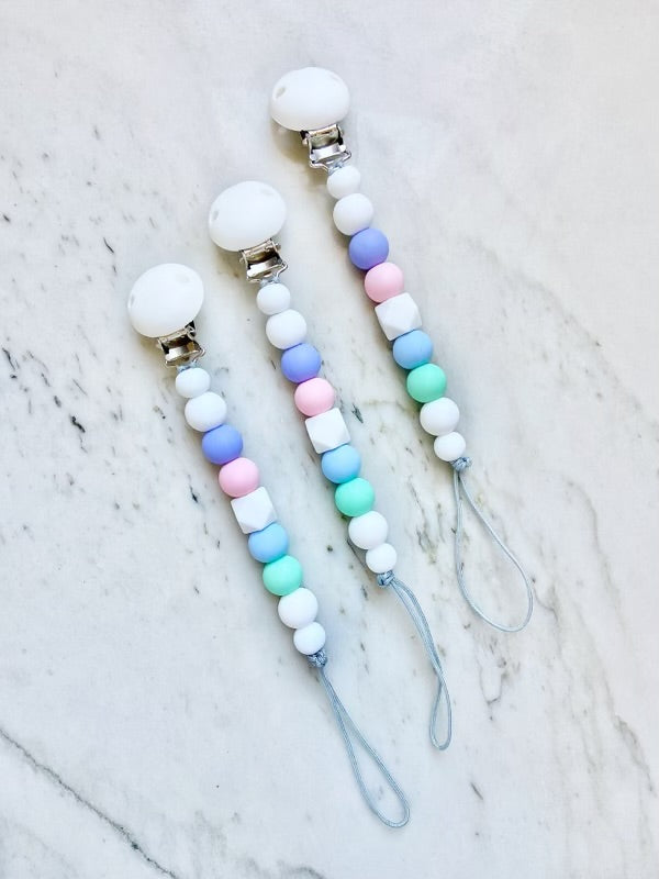 Pacifier Clips: Pastel Palette Collection