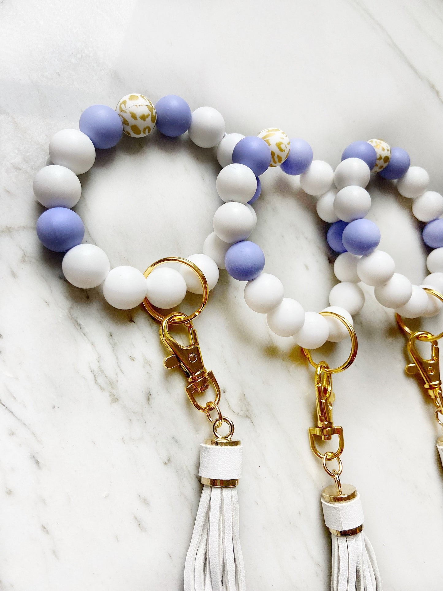 Poppin Periwinkle Wristband Keychain