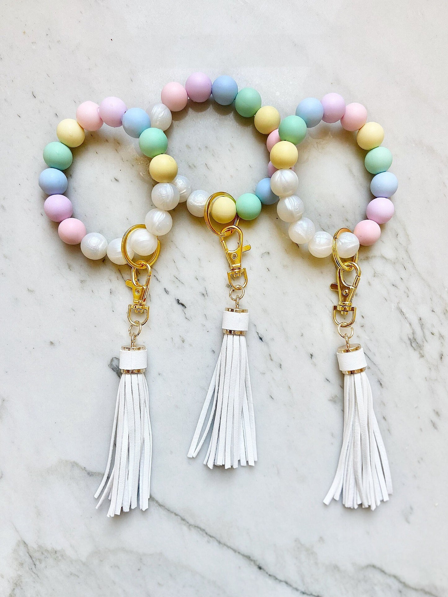 Pastel Wristband Keychain