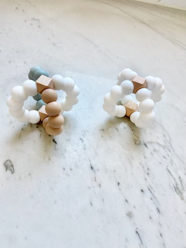 Teether Toy: Neutral Palette Collection