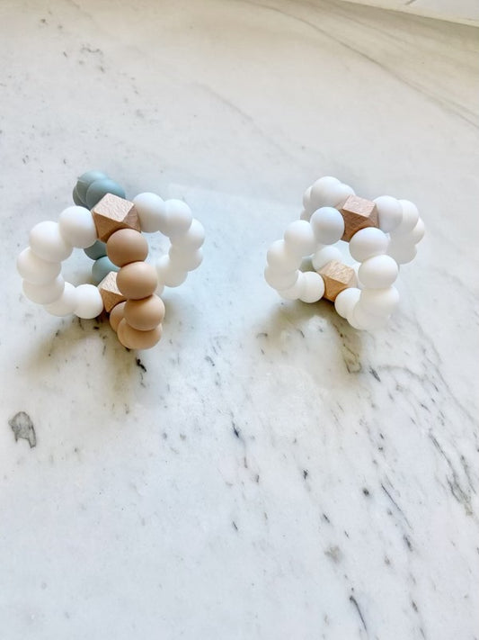 Teether Toy: Neutral Palette Collection
