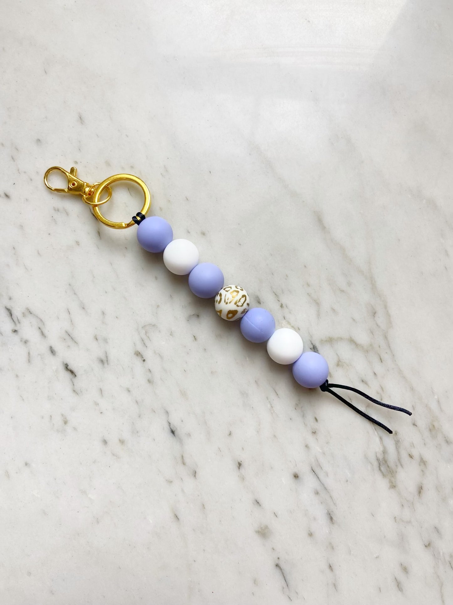 Poppin Periwinkle Keychain