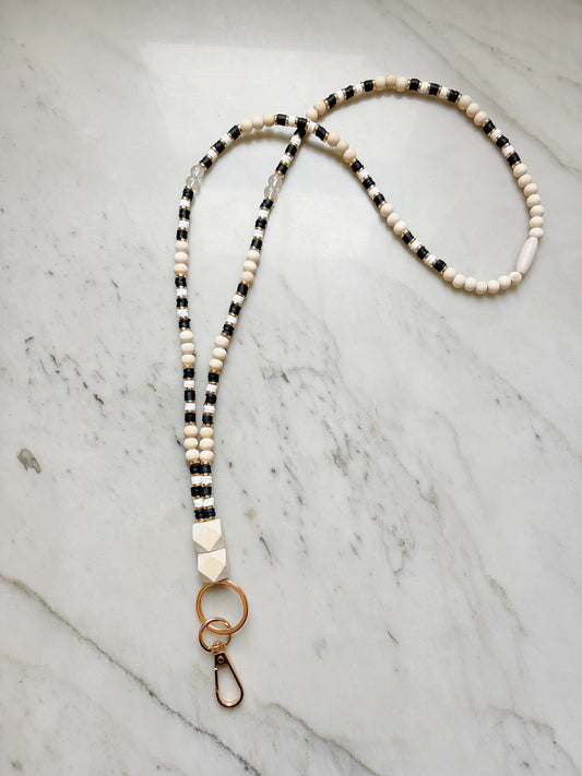 Ivory & Onyx Phone Chain Crossbody