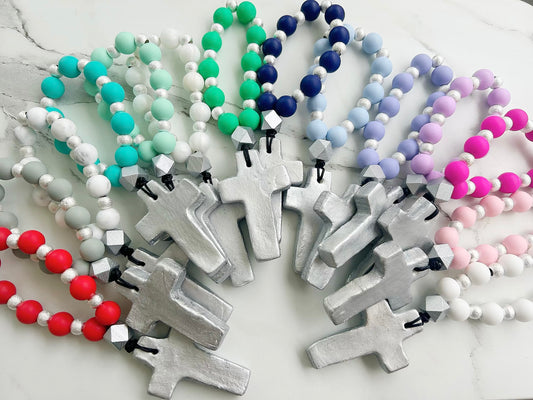 Prayer Beads with SILVER- Shorter Version