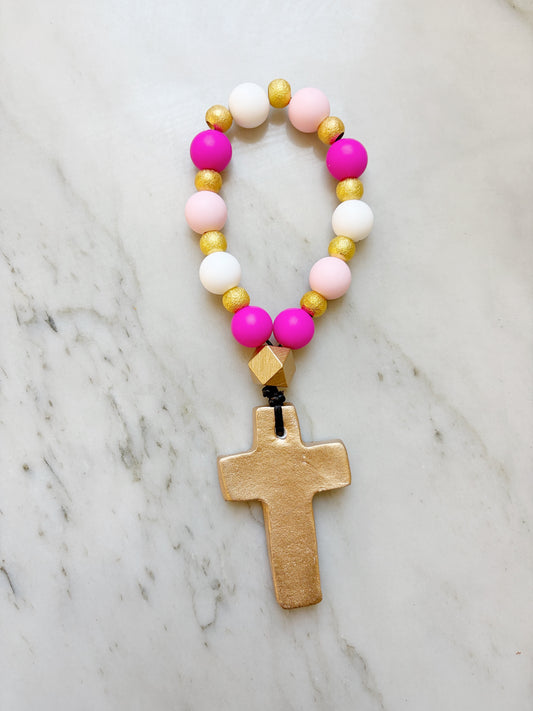 Pretty in Pink Prayer Beads