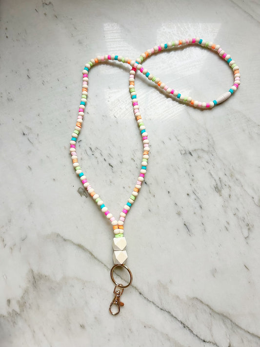 The Colorwheel Lanyard (Fully Beaded)