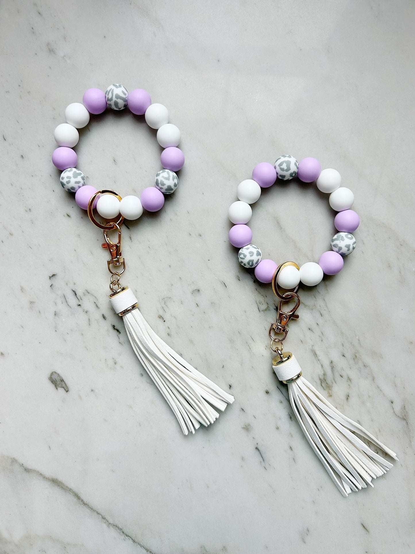 Subtle Party Animal: Lilac Wristband Keychain