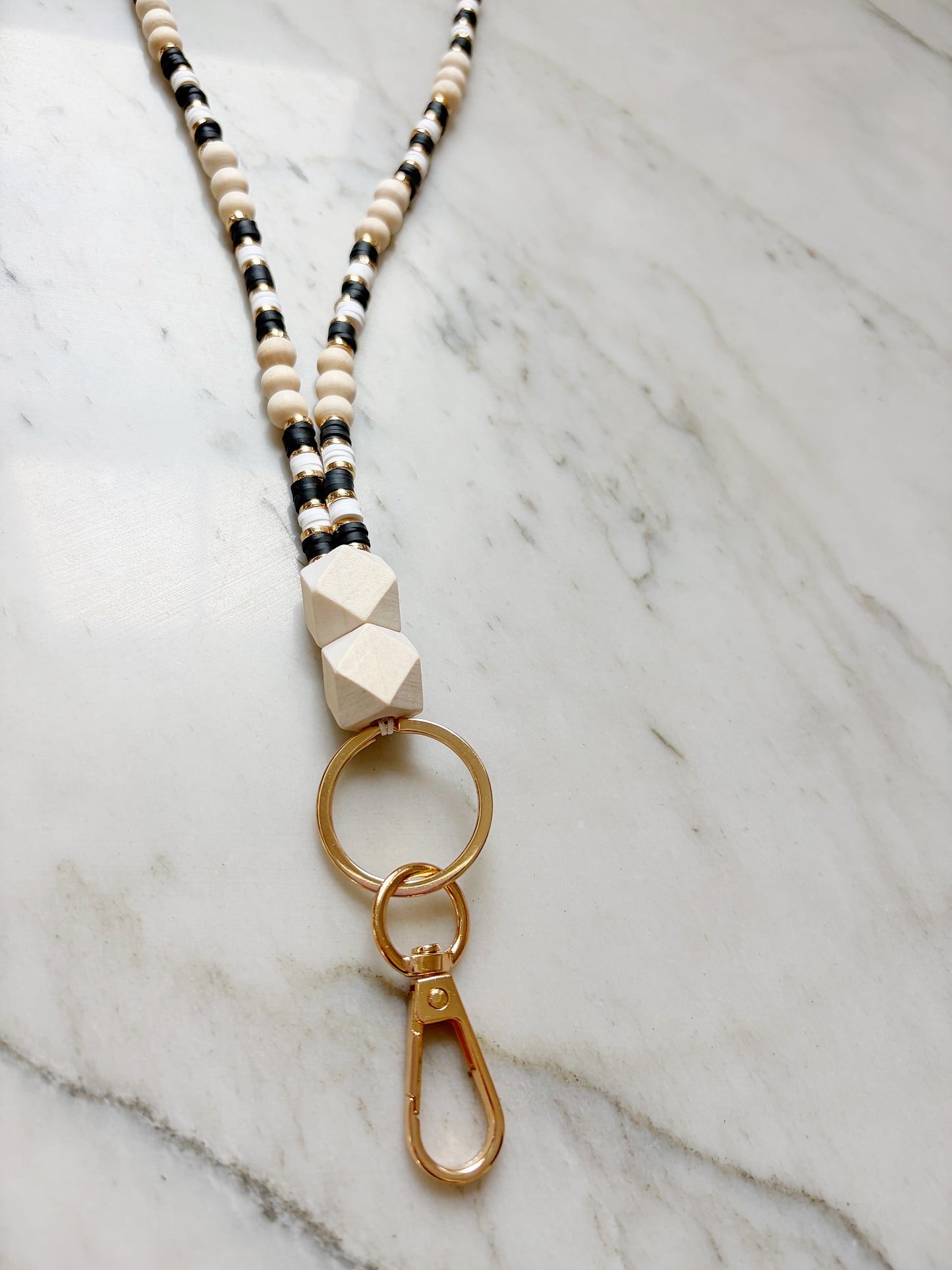 Ivory & Onyx Phone Chain Crossbody