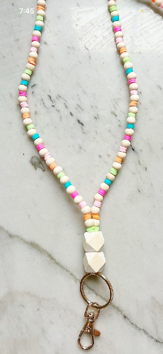 The Colorwheel Lanyard (Fully Beaded)