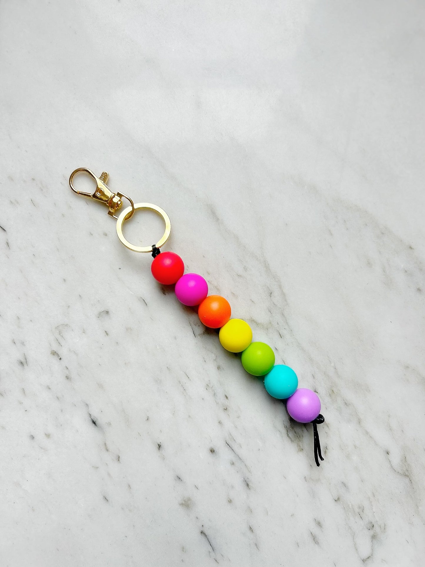 Neon Rainbow Keychain