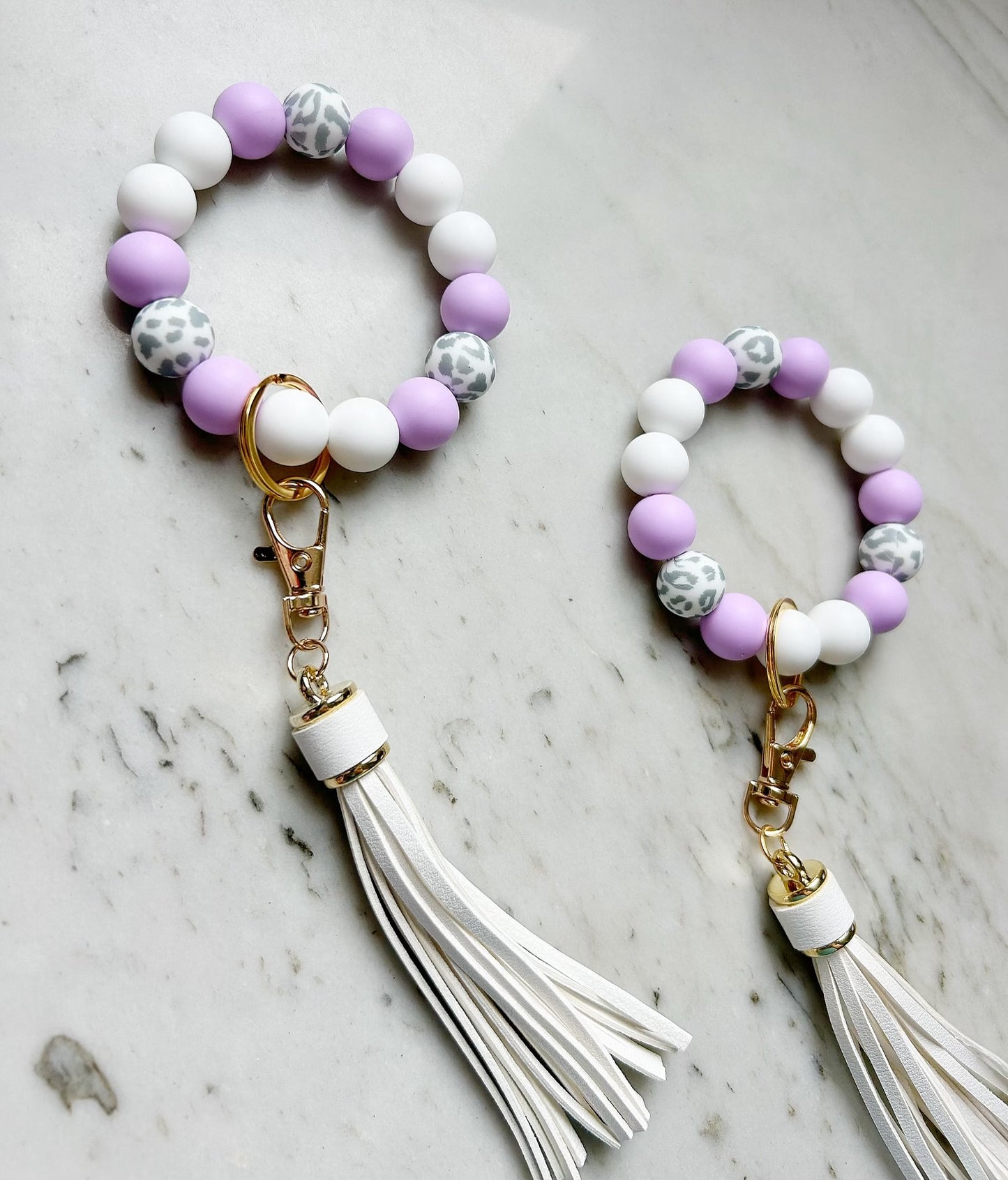 Subtle Party Animal: Lilac Wristband Keychain