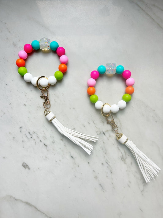 Funfetti Wristband Keychain