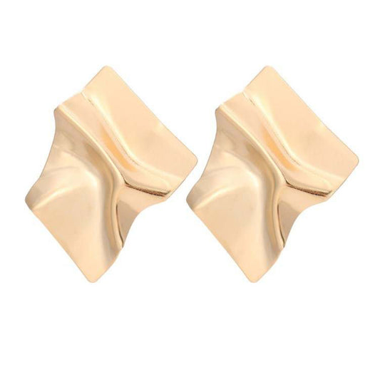 stud earrings, gold earrings, cheap earrings, crinkle earrings