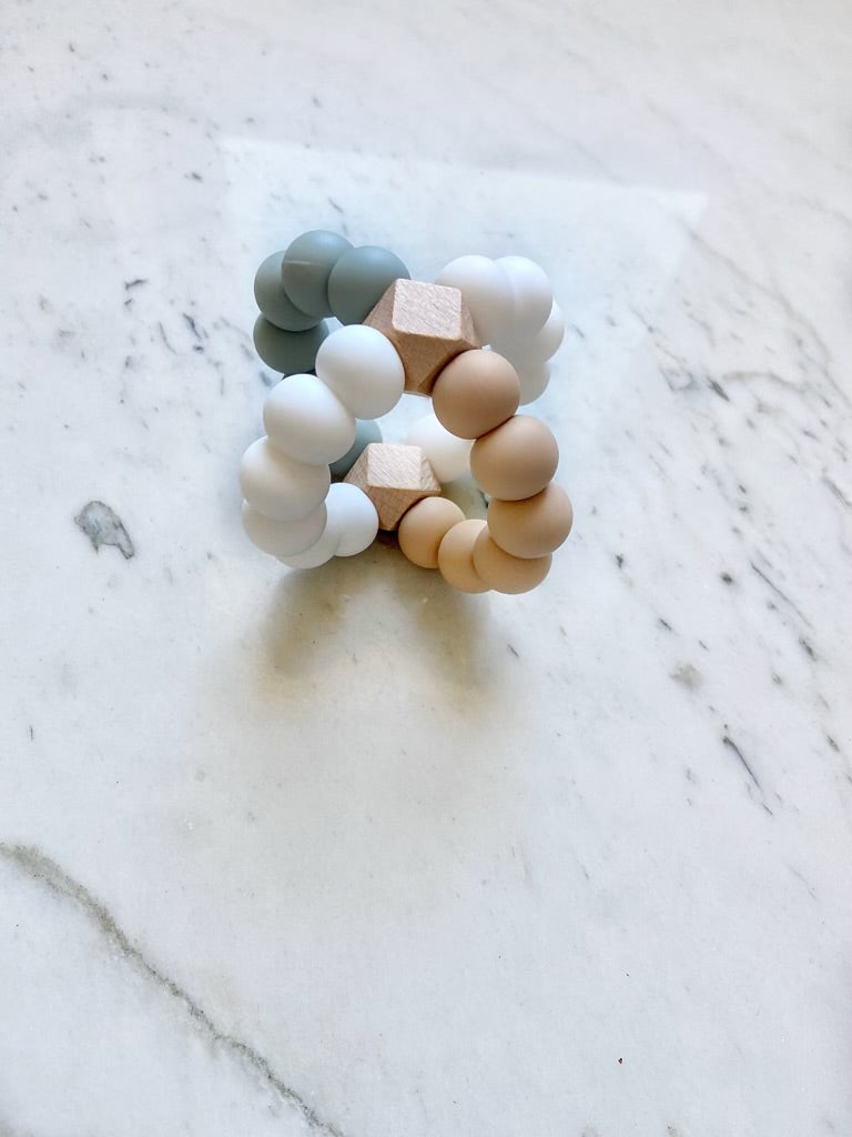 Teether Toy: Neutral Palette Collection